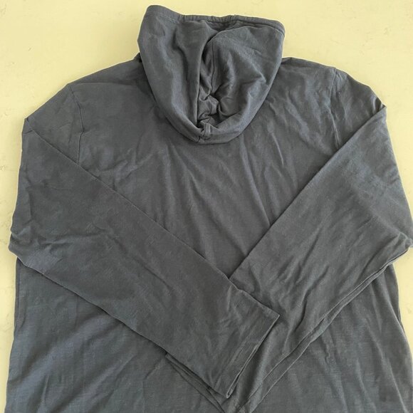 Calvin Klein Casual Lightweight Pull On Lg Sleeve 100% Cotton Hoodie Navy Sz XL - Picture 7 of 10